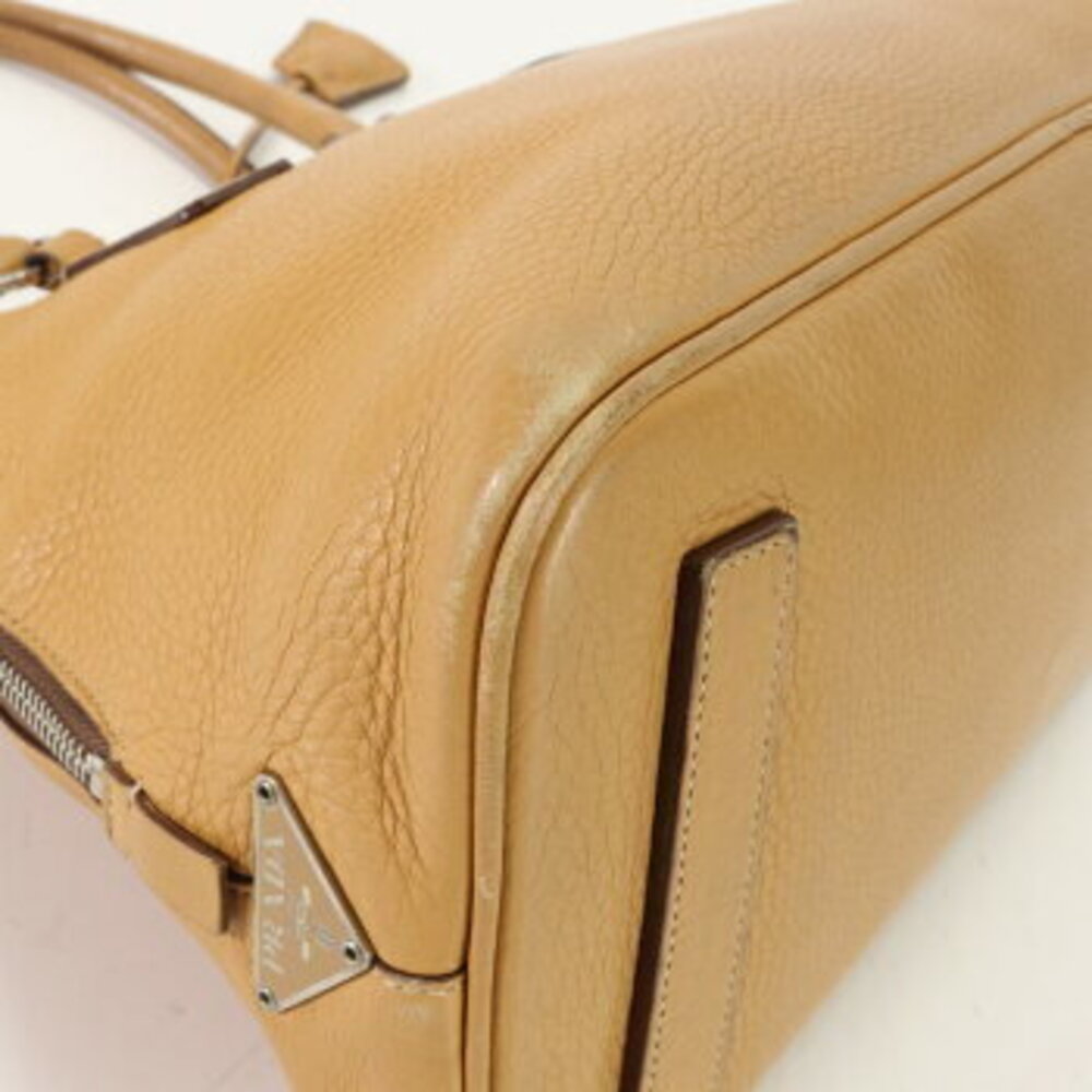 Prada Boston bag Camel Tan leather - Picture 10 of 14